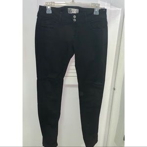 Zara TRF low rise skinny black jeans